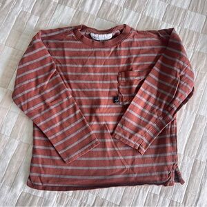 Zara rust and gray Long Sleeve Tee